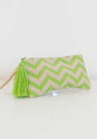Zig Zag Purse | Lime