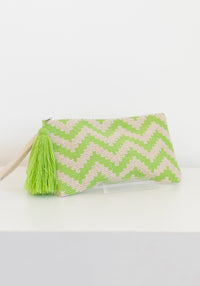 Zig Zag Purse | Lime