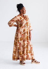 Amelia Africa Calls Maxi Kaftan | Sunset Shell