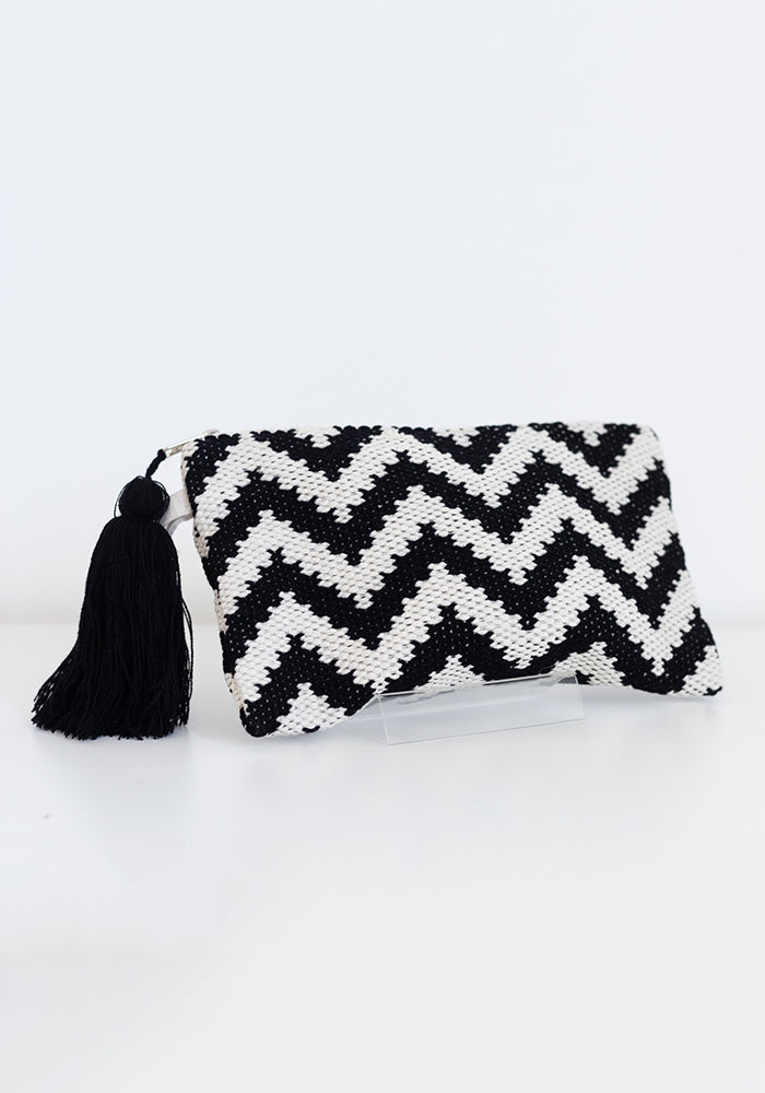 Zig Zag Purse | Black