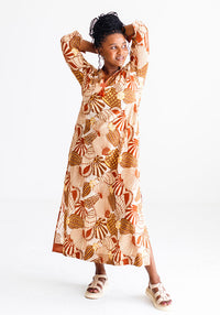 Amelia Africa Calls Maxi Kaftan | Sunset Shell