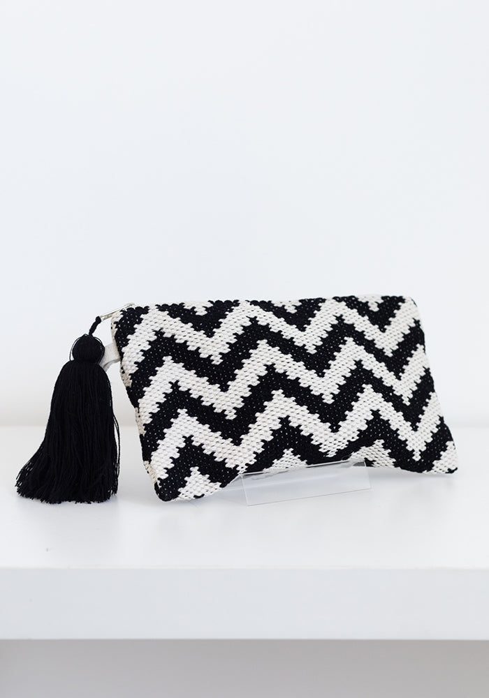 Zig Zag Purse | Black