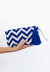 Zig Zag Purse | Blue