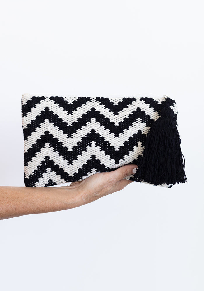 Zig Zag Purse | Black