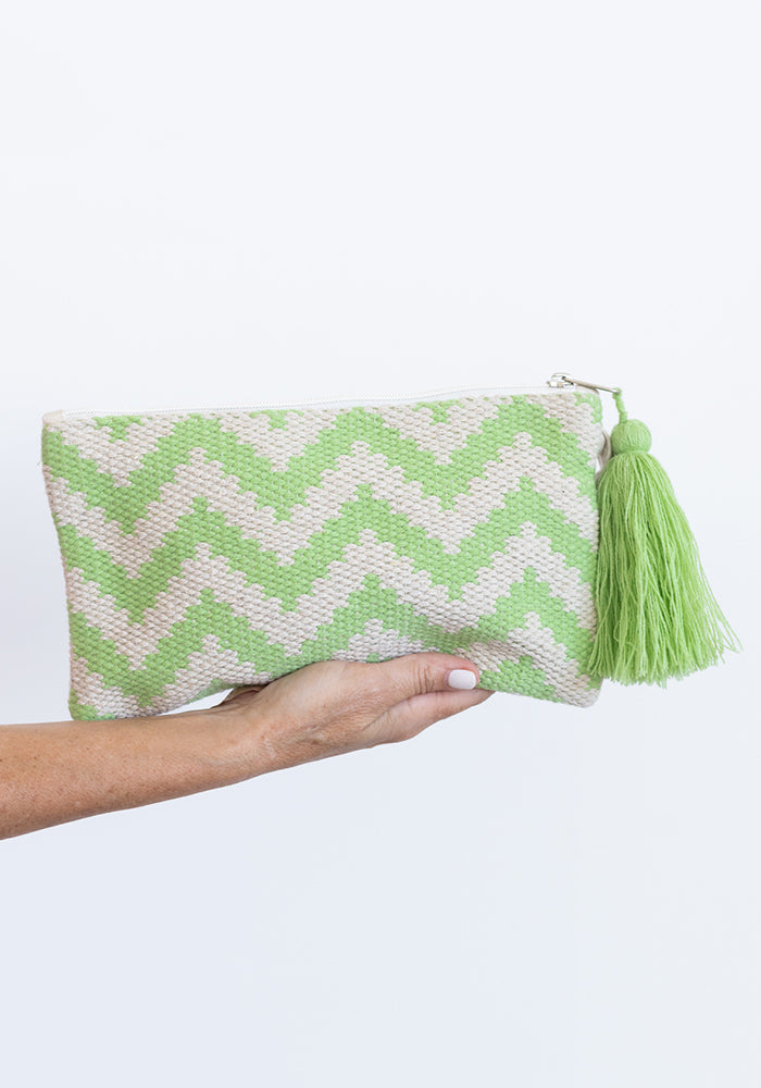Zig Zag Purse | Green