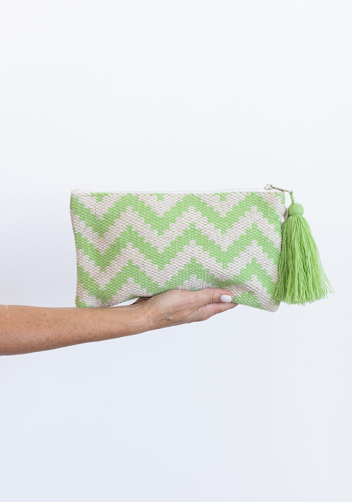 Zig Zag Purse | Green