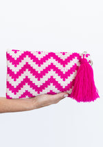 Zig Zag Purse | Pink