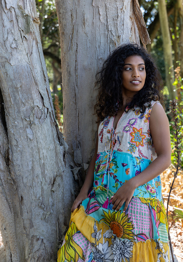 Sunflower Fields Maxi Dress