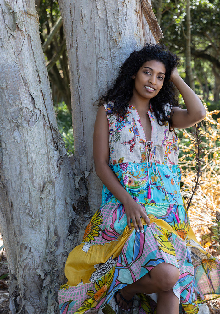 Sunflower Fields Maxi Dress