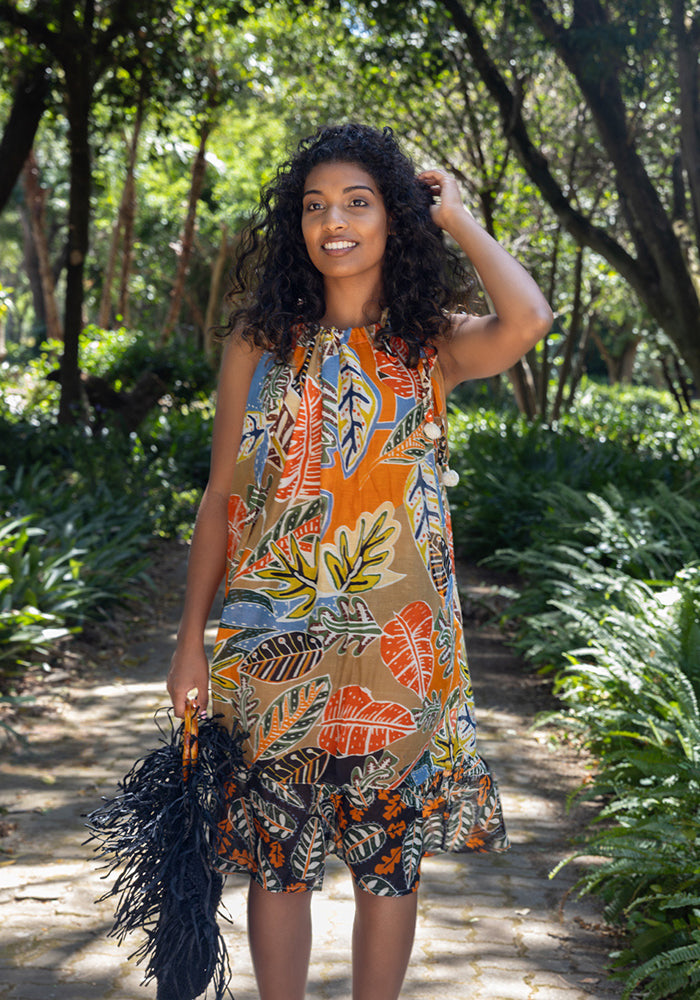 Madagascar Halter Neck Dress