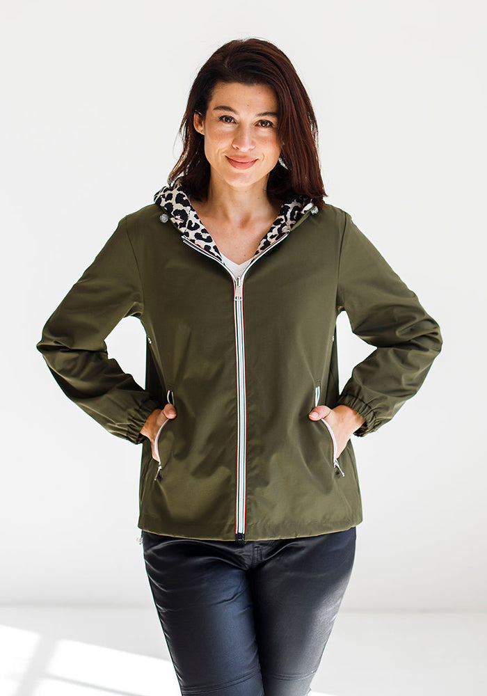 Animal Reversible Windbreaker | Khaki