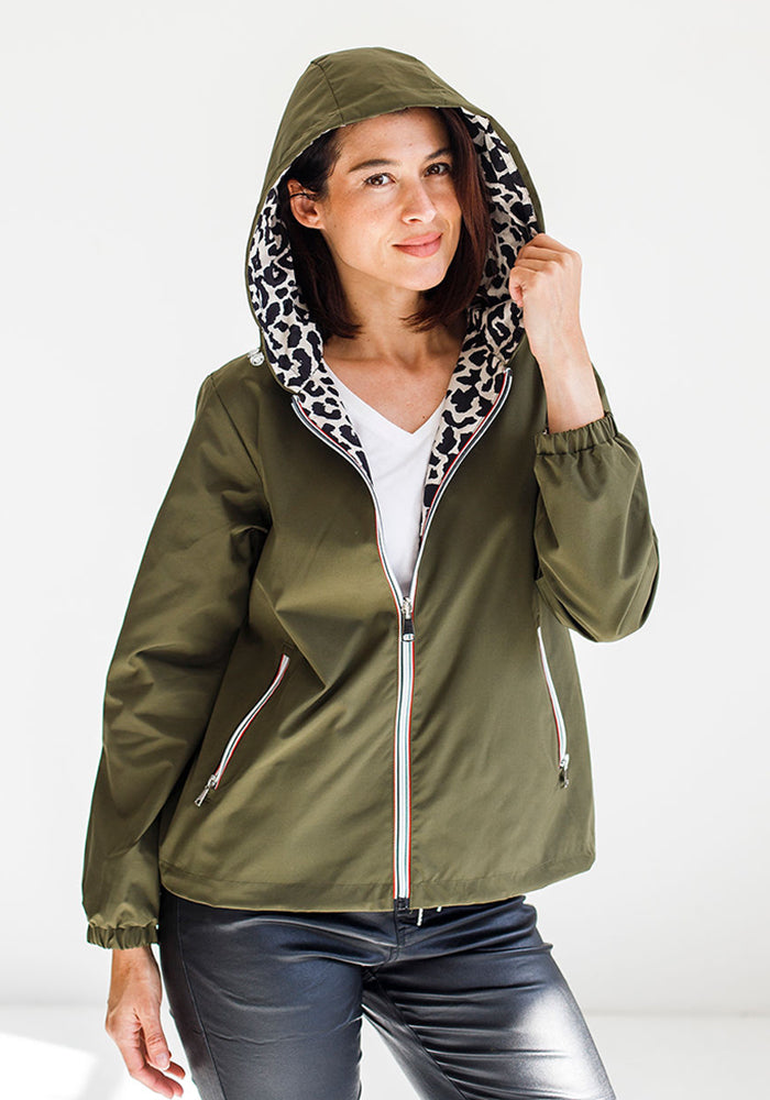 Animal Reversible Windbreaker | Khaki