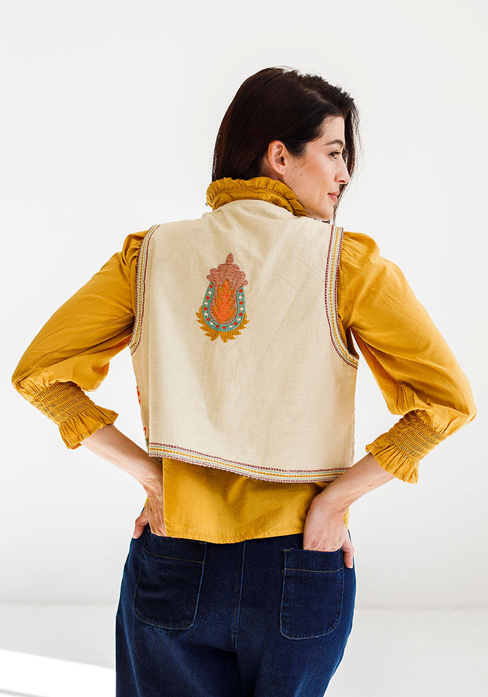 Embroidered Gilet