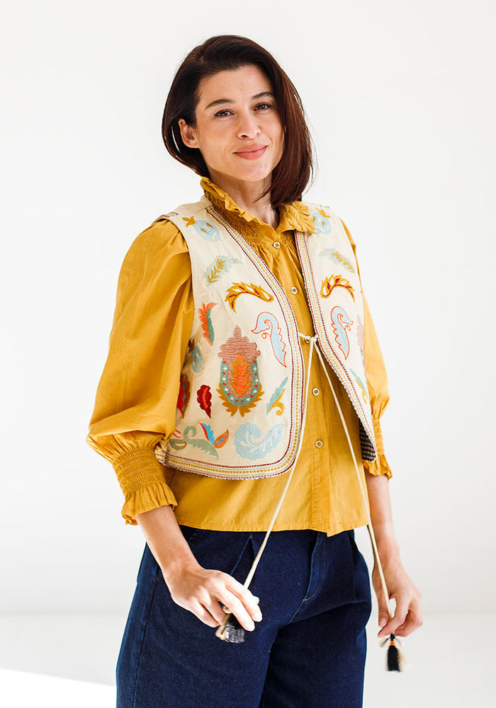 Embroidered Gilet