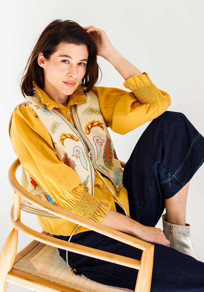 Embroidered Gilet