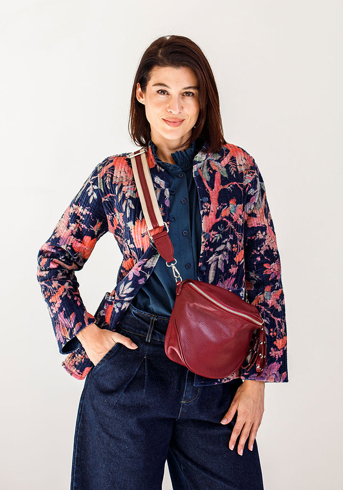 Charleston Ruffle Blouse | Blue