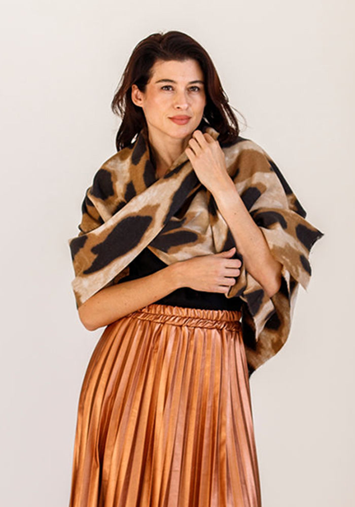 Animal Scarf |Camel