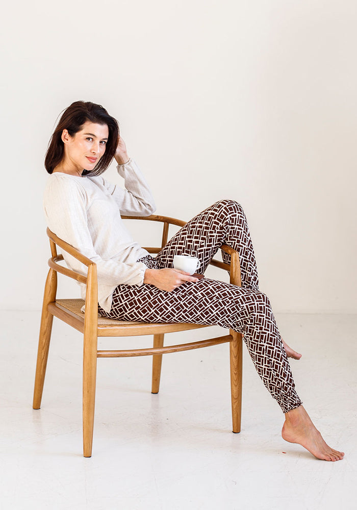 Tammy Joggers | Brown Mosaic