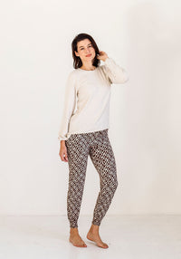 Tammy Joggers | Brown Mosaic