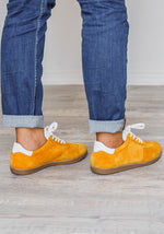 Suede Sneakers | Mustard