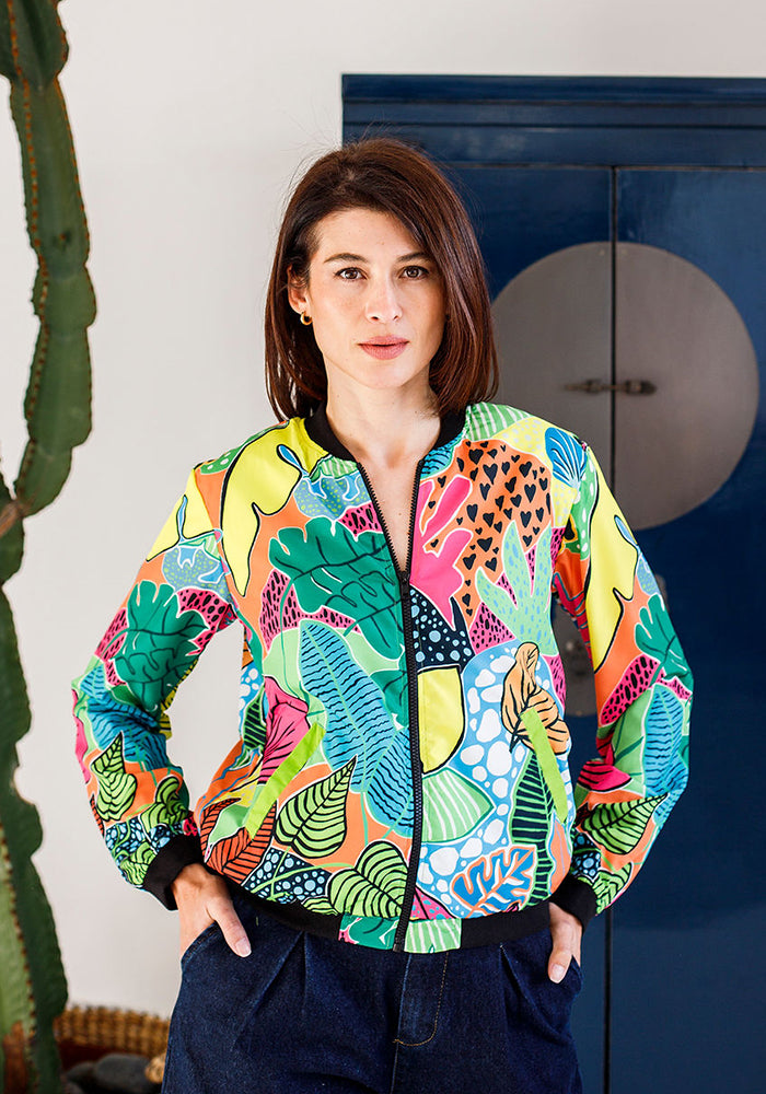 Bomber Jacket | Botanical Sequin