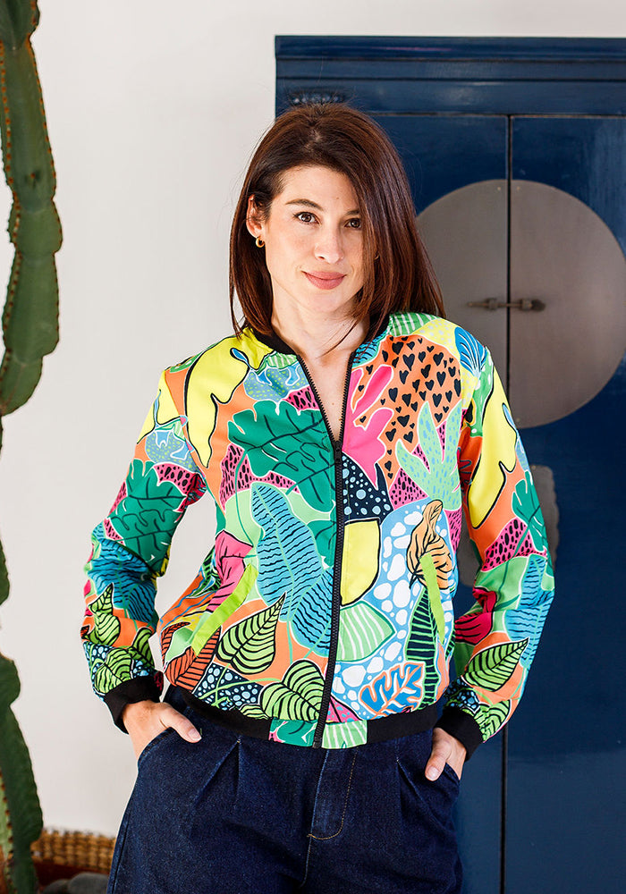 Bomber Jacket | Botanical Sequin