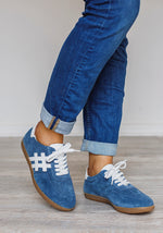 Suede Sneakers | Blue