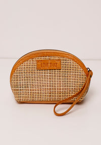 Rattan Cosmetics Bag | Tan
