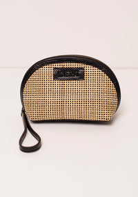 Rattan Cosmetics Bag | Black