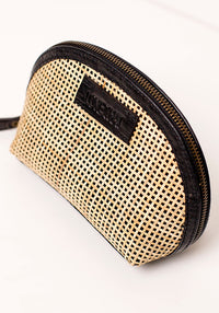 Rattan Cosmetics Bag | Black