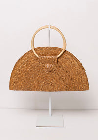 Isla Half Moon Clutch | Brown