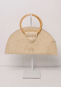 Isla Half Moon Clutch | Natural