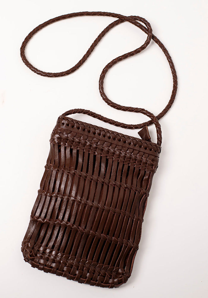 Capri Full Leather Sling | Choc