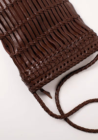 Capri Full Leather Sling | Choc