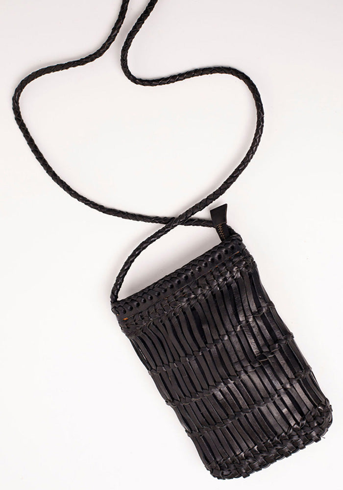 Capri Full Leather Sling | Black