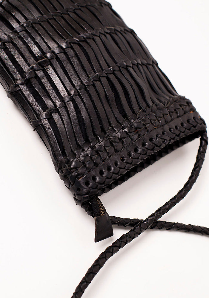Capri Full Leather Sling | Black