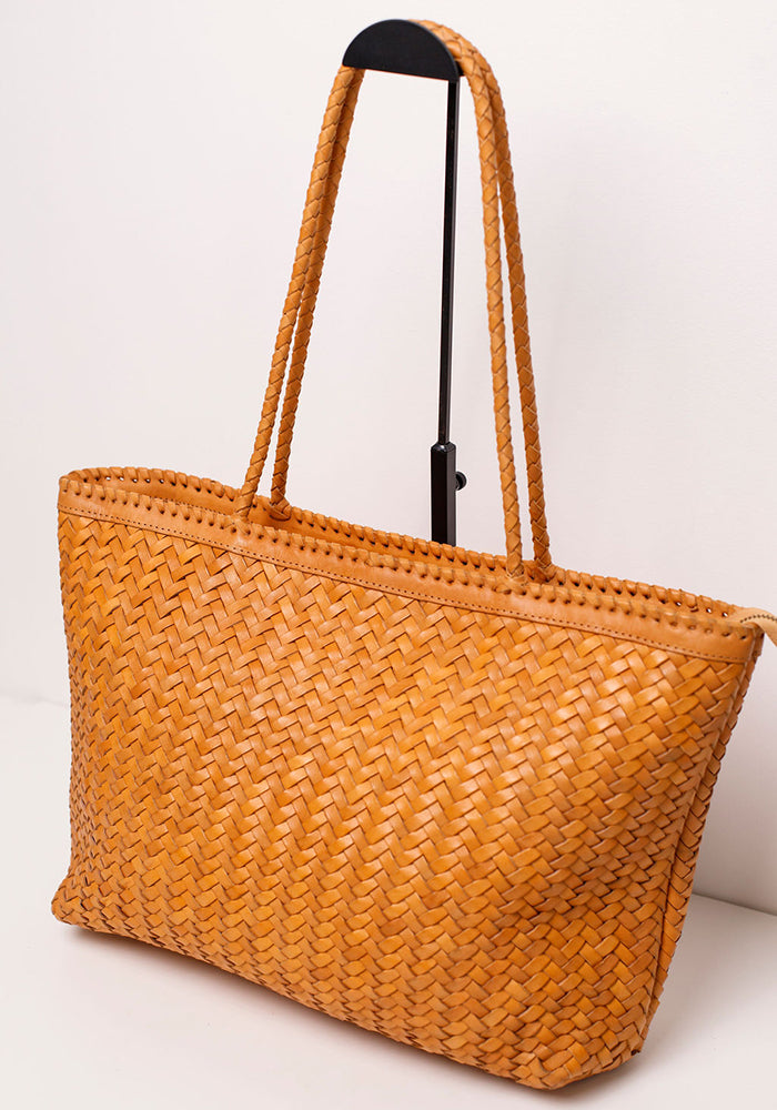 Ubud Leather Shopper Bag | Tan