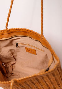 Ubud Leather Shopper Bag | Tan