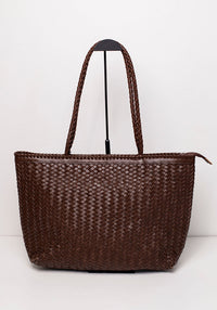 Ubud Leather Shopper Bag | Brown