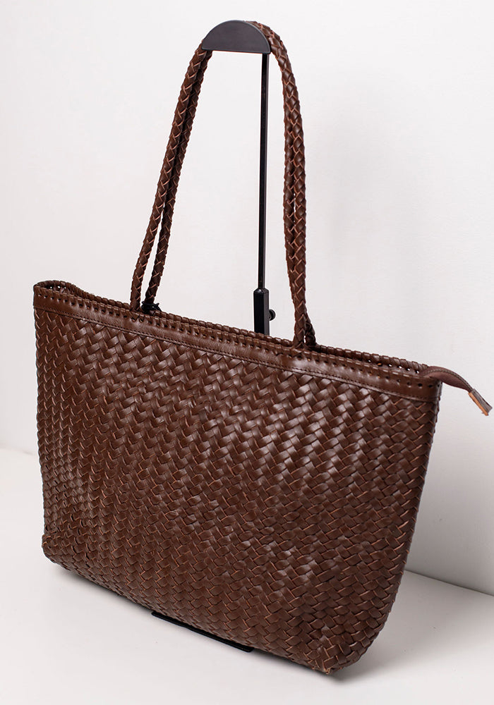 Ubud Leather Shopper Bag | Brown