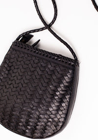 Corfu Full Leather Bag | Black