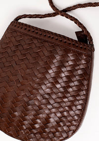 Corfu Full Leather Bag | Choc