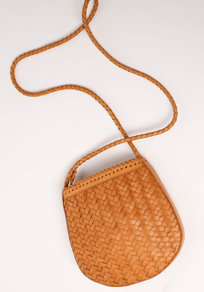 Corfu Full Leather Bag | Tan
