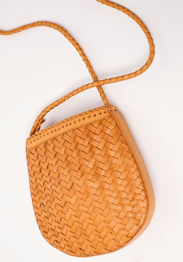 Corfu Full Leather Bag | Tan
