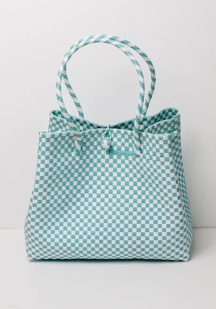 Jumbo Plastic Bucket Basket | Seafoam