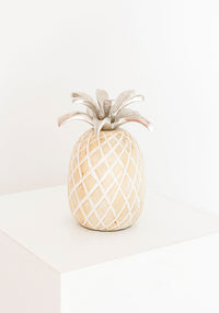 Wooden Pineapple | White