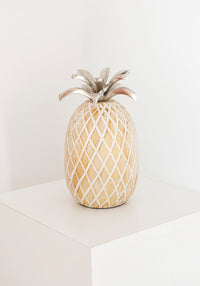 Wooden Pineapple | White