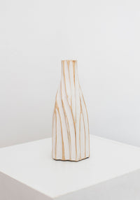 Twirl Wooden Vases | White