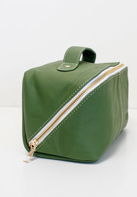 Leather Toiletry Bag | Forest