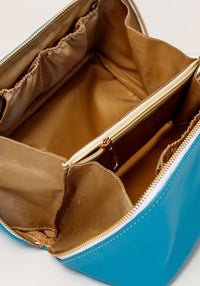 Leather Toiletry Bag | Turquoise
